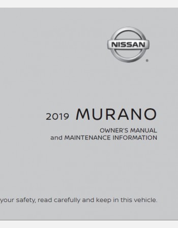 nissan murano 2019 owners manual